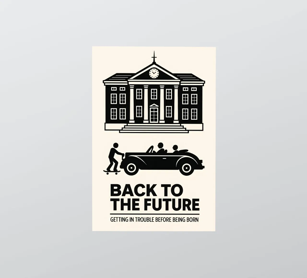 Back To The Future Print adesivo da MoviesArt
