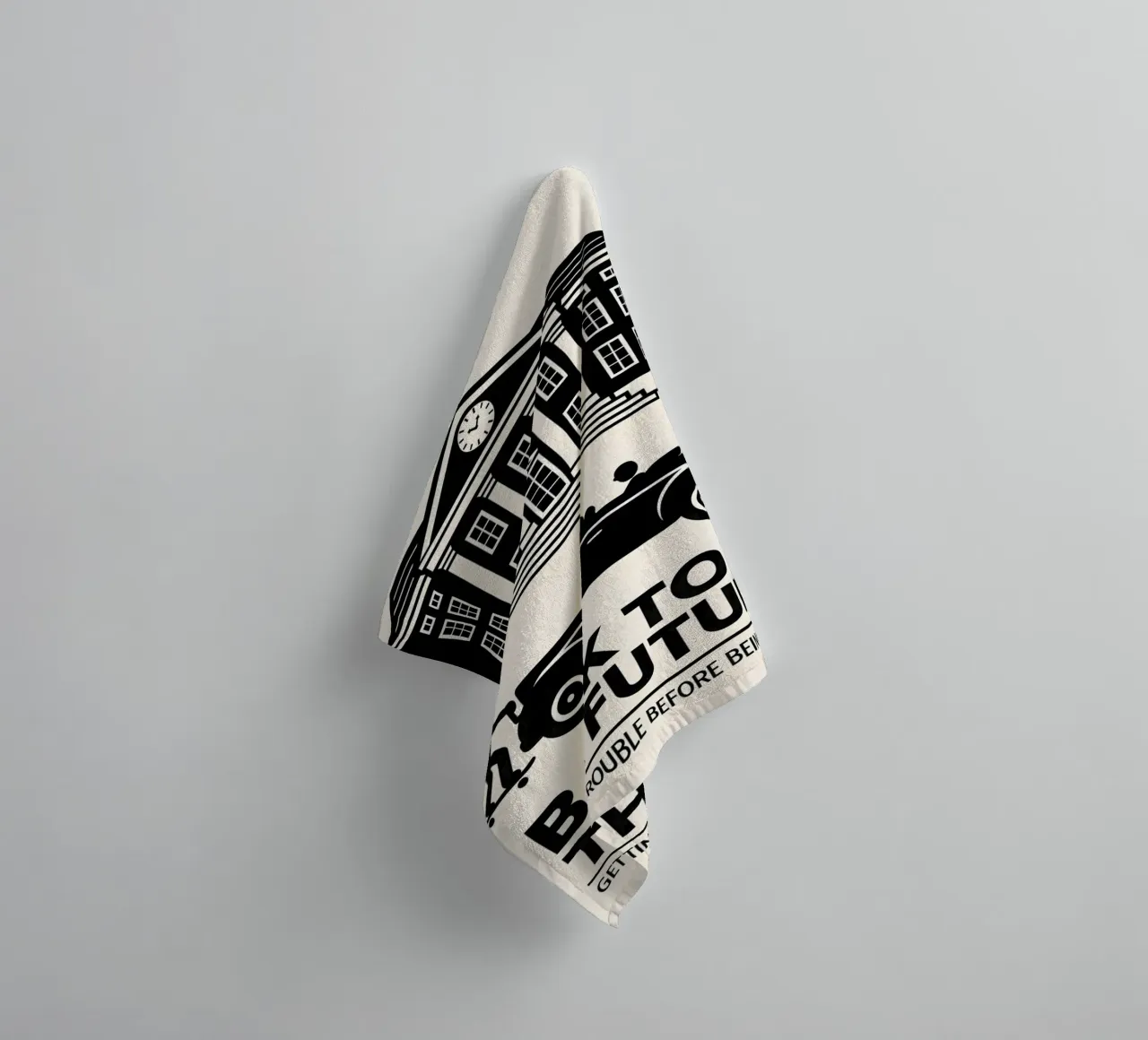 Back To The Future Print asciugamano da bagno da MoviesArt