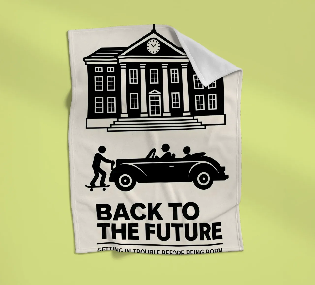 Back To The Future Print coperta in pile da MoviesArt