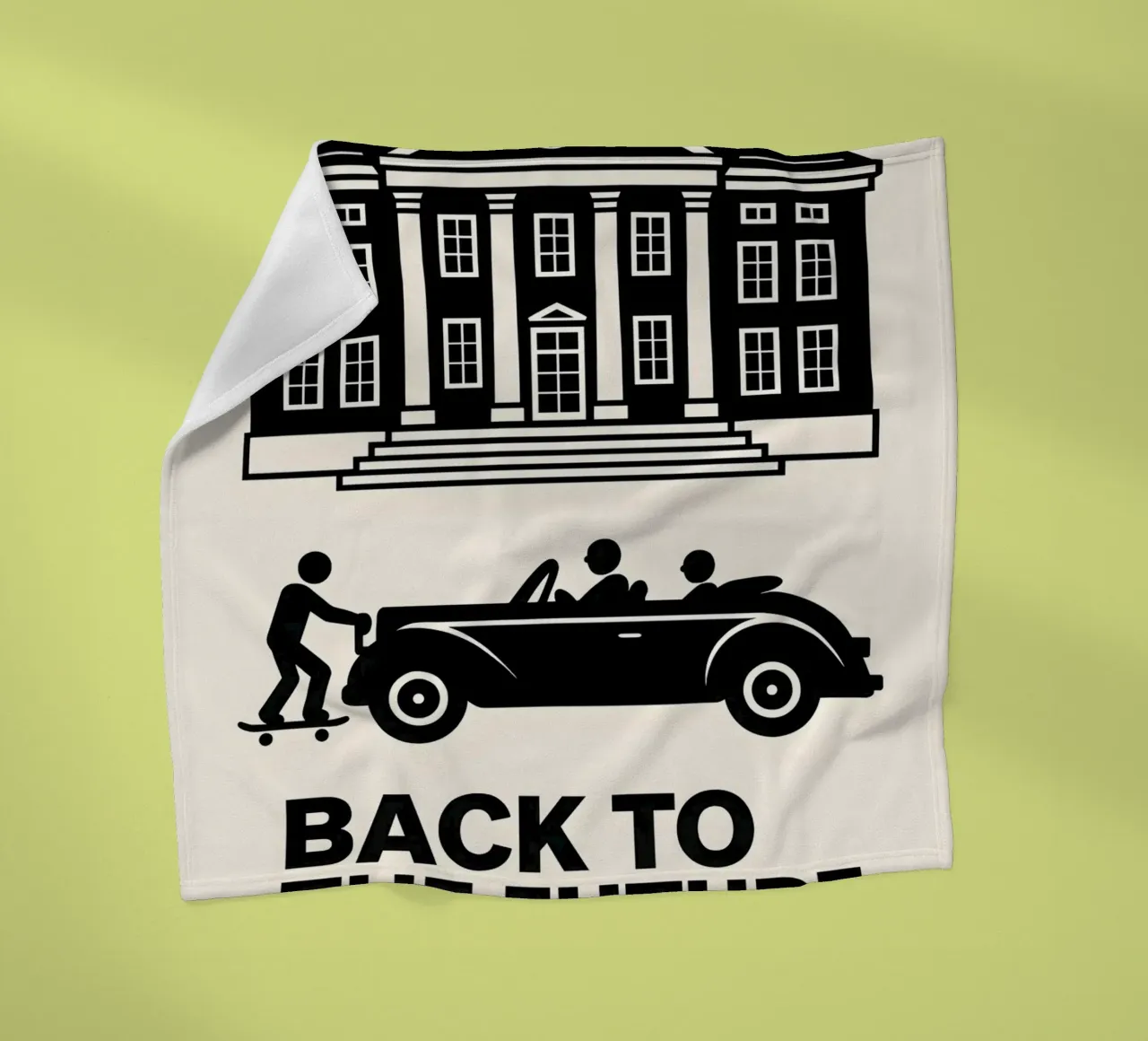 Back To The Future Print coperta in pile da MoviesArt