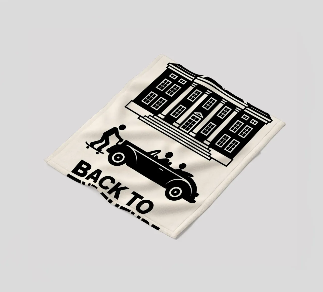 Back To The Future Print coperta in pile da MoviesArt