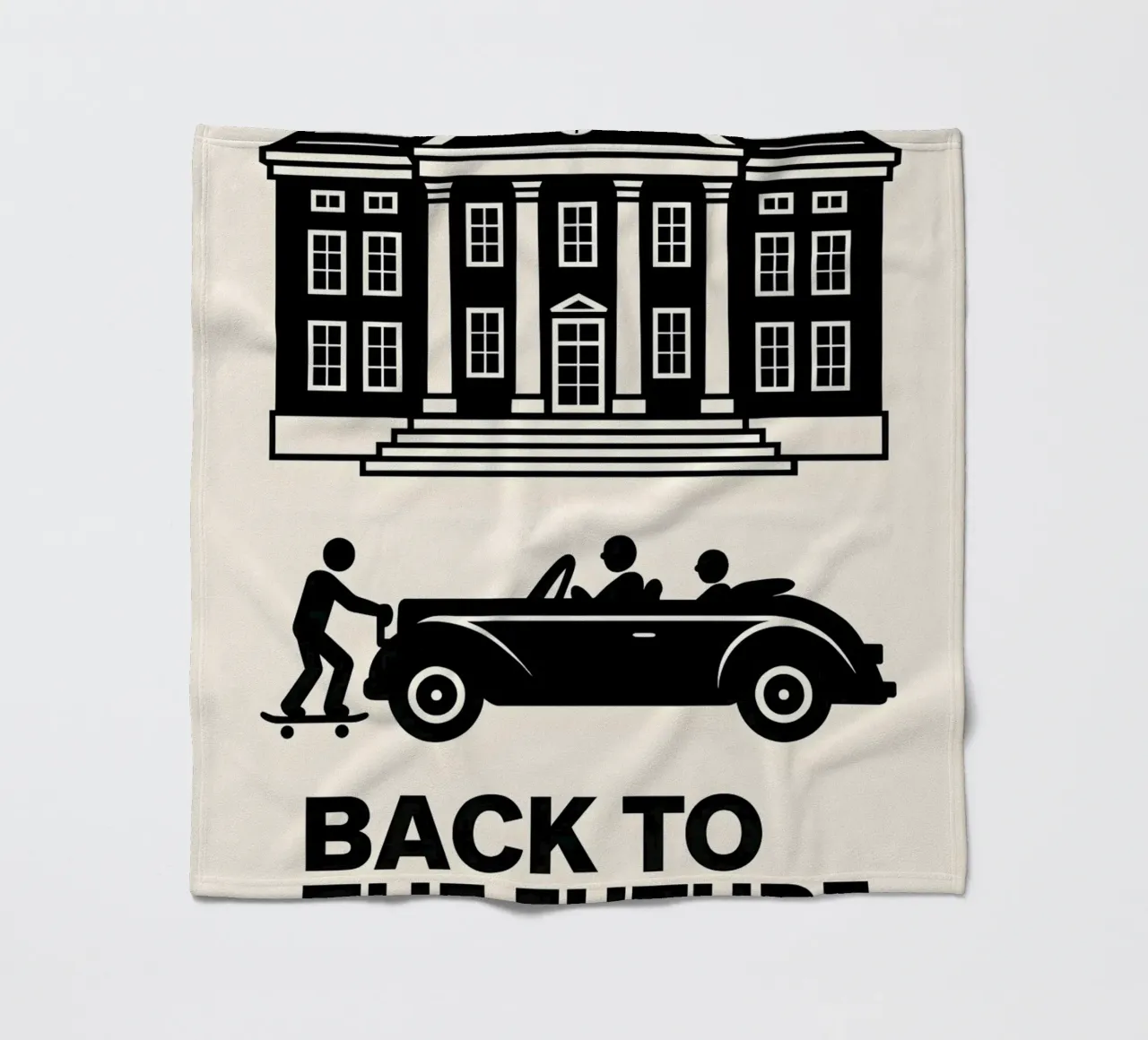 Back To The Future Print coperta in pile da MoviesArt
