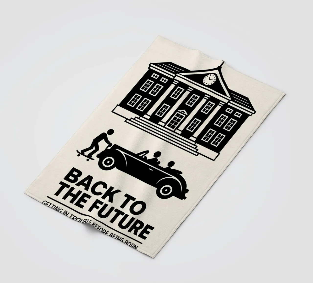 Back To The Future Print coperta in pile da MoviesArt