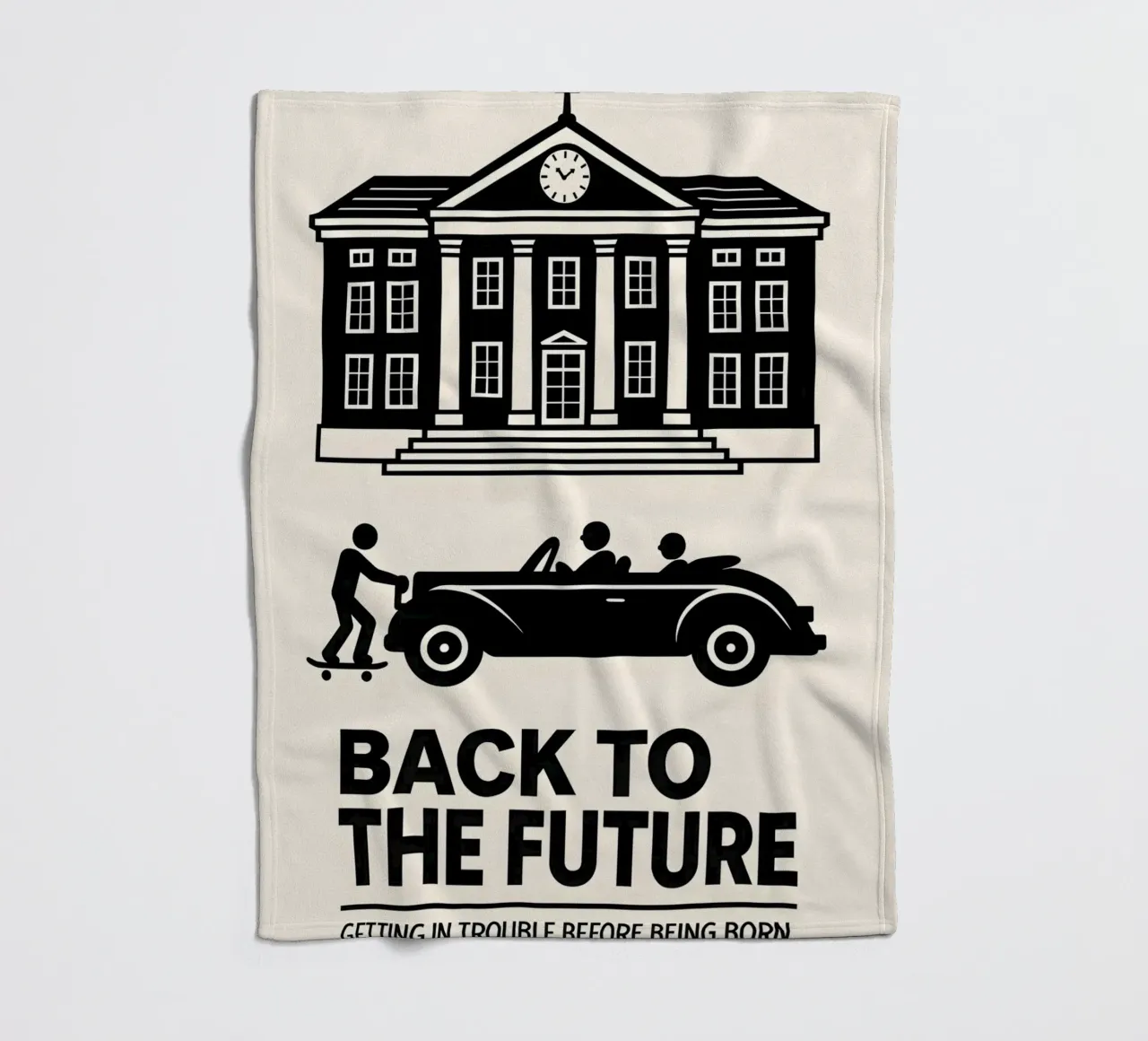 Back To The Future Print coperta in pile da MoviesArt