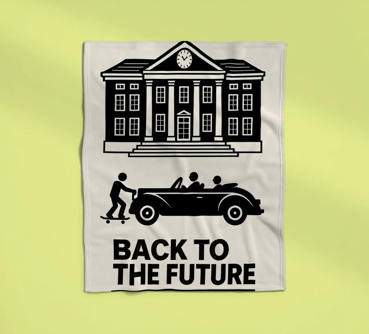 Back To The Future Print coperta in pile da MoviesArt