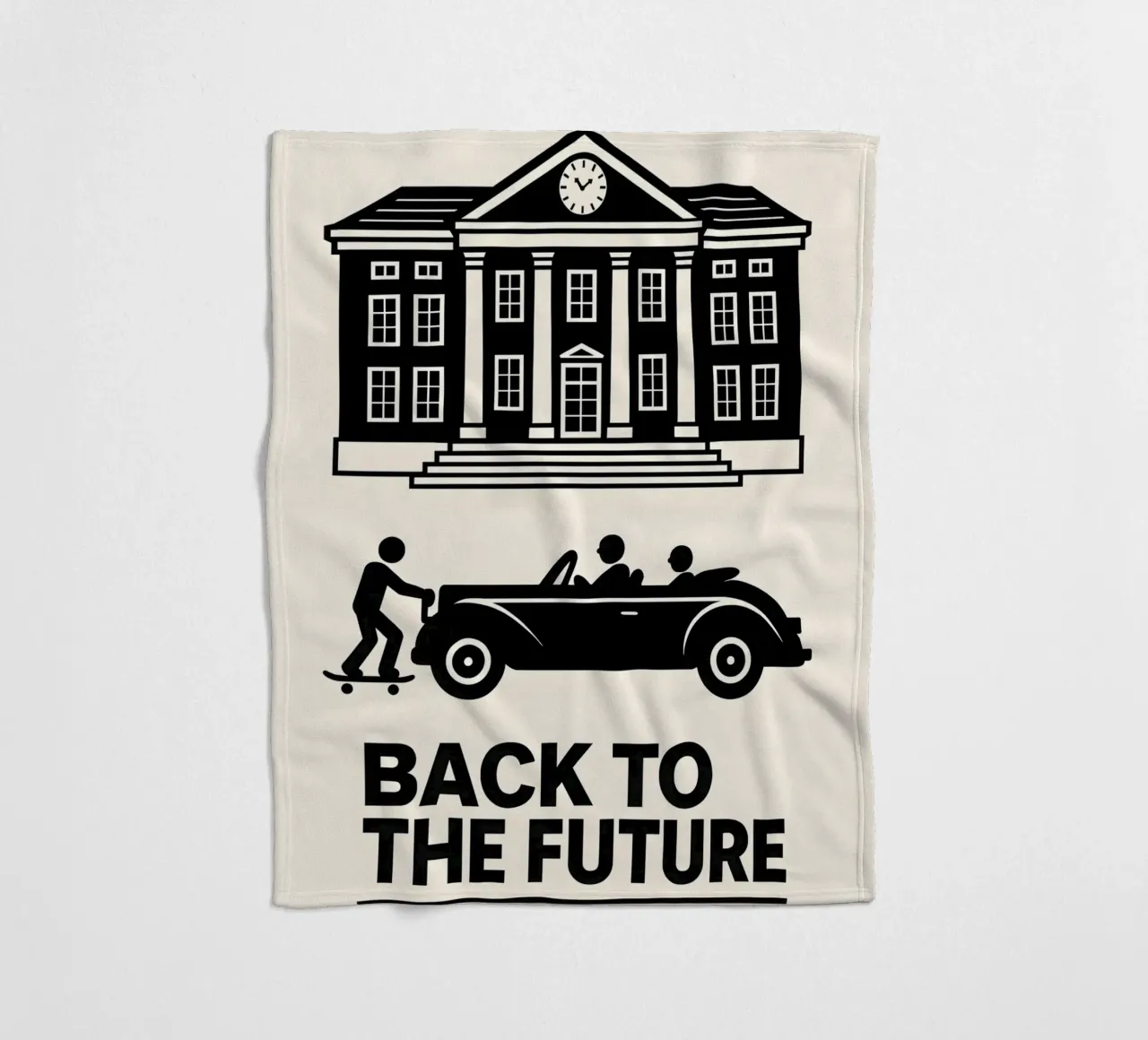 Back To The Future Print coperta in pile da MoviesArt