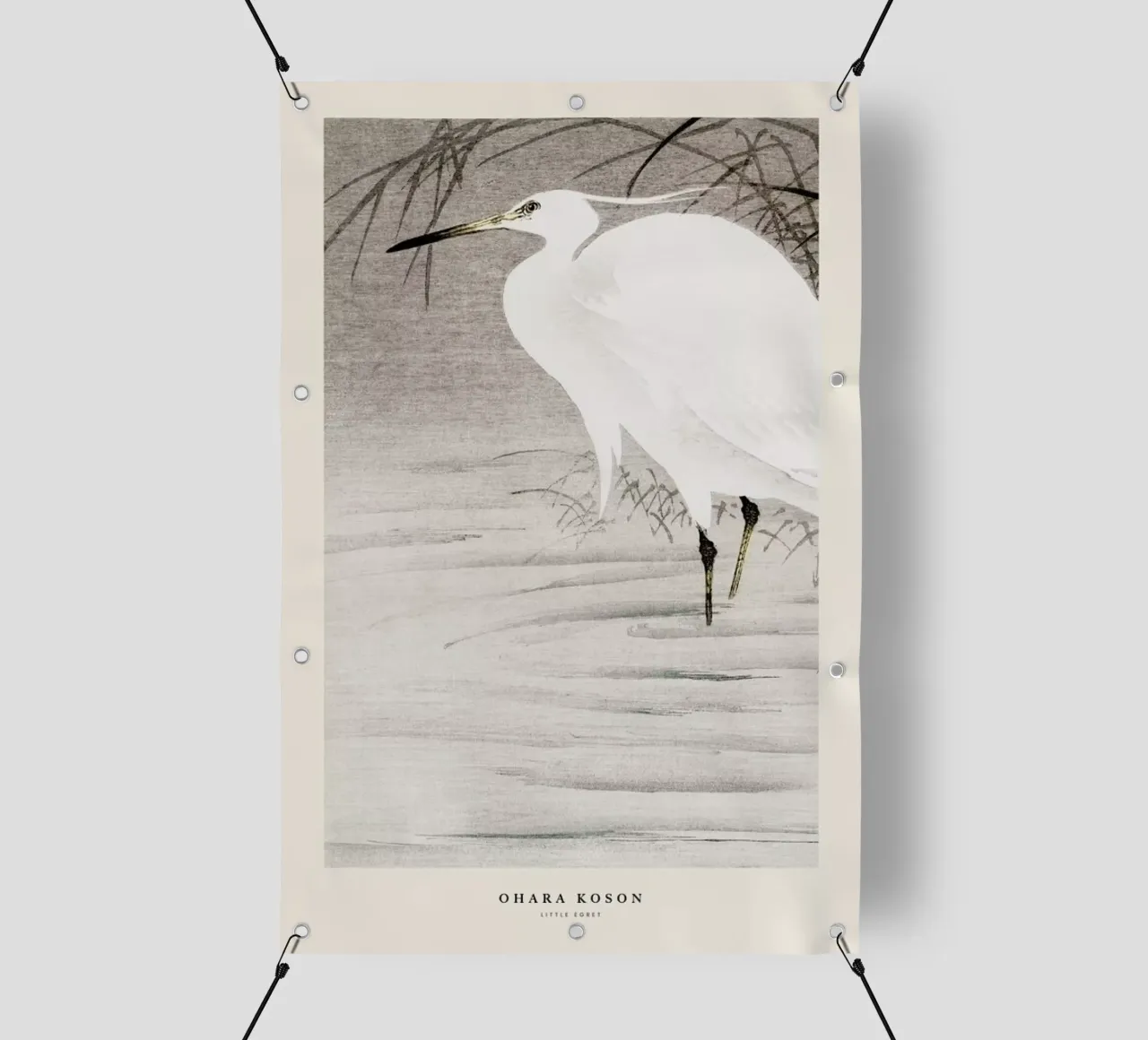 Koson - Little Egret telo in pvc da Vintage by JUNIQE