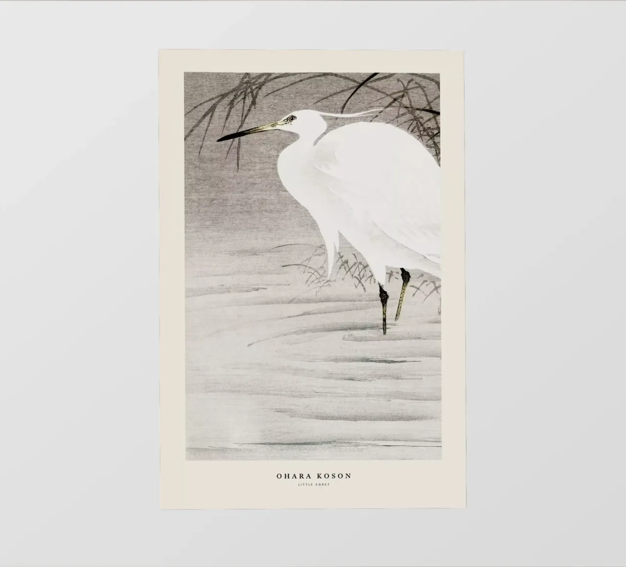 Koson - Little Egret telo in pvc da Vintage by JUNIQE