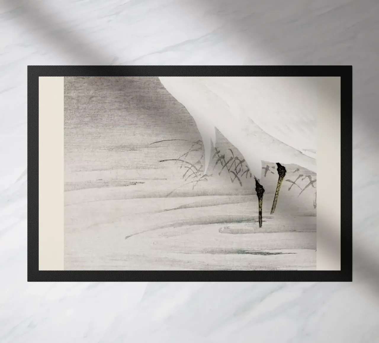 Koson - Little Egret zerbino da Vintage by JUNIQE