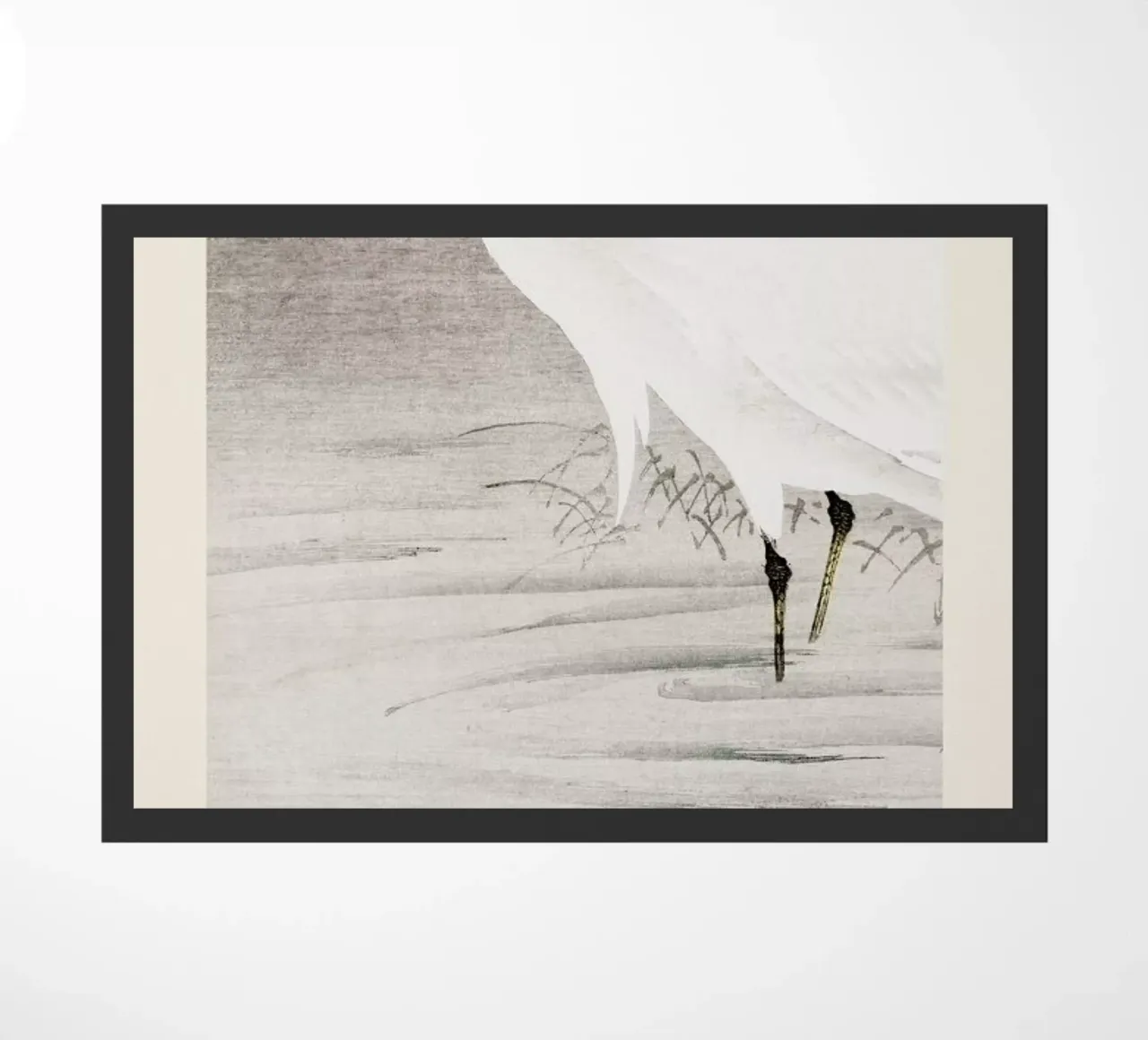 Koson - Little Egret zerbino da Vintage by JUNIQE
