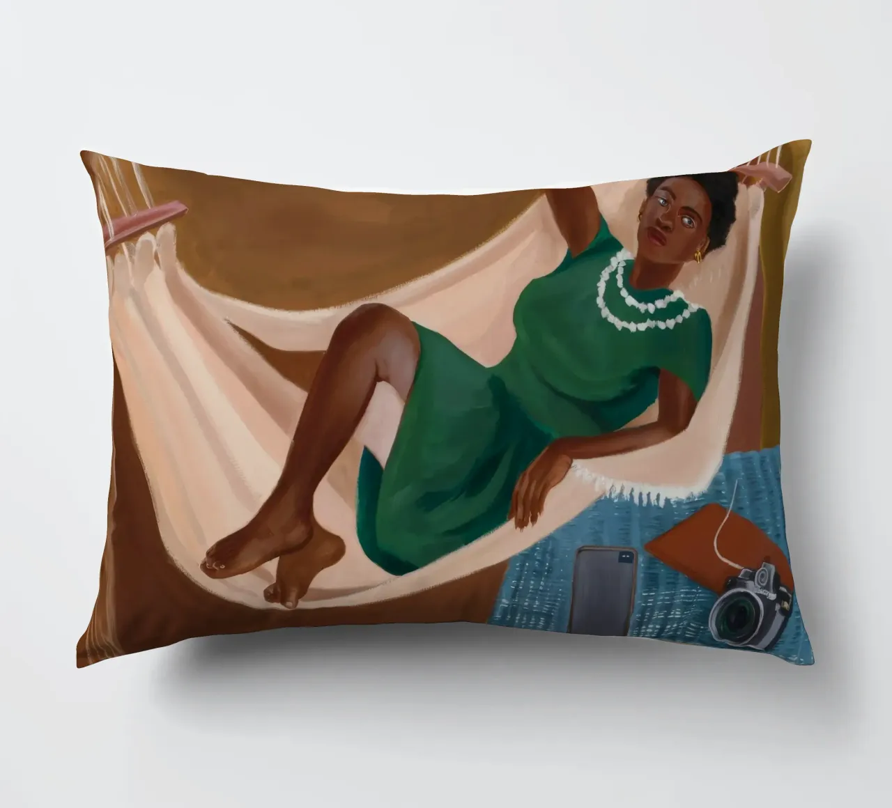 Esplorazione rilassata cuscino da Ebony Carpenter