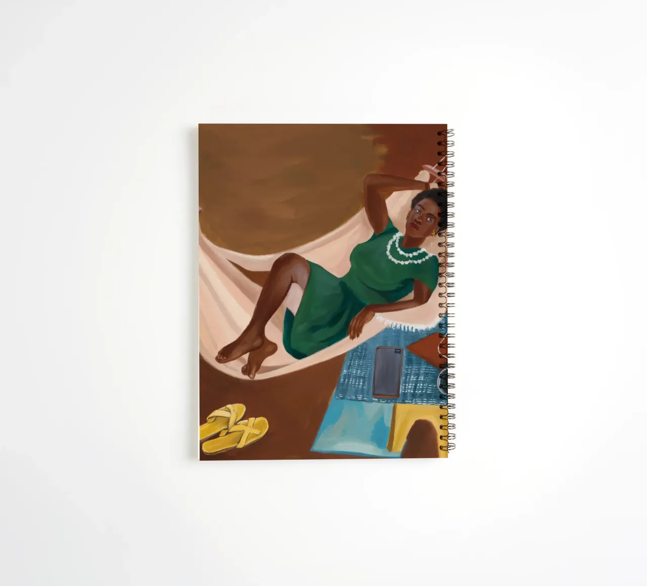Relaxed Exploration spiral notebook by Ebony Carpenter