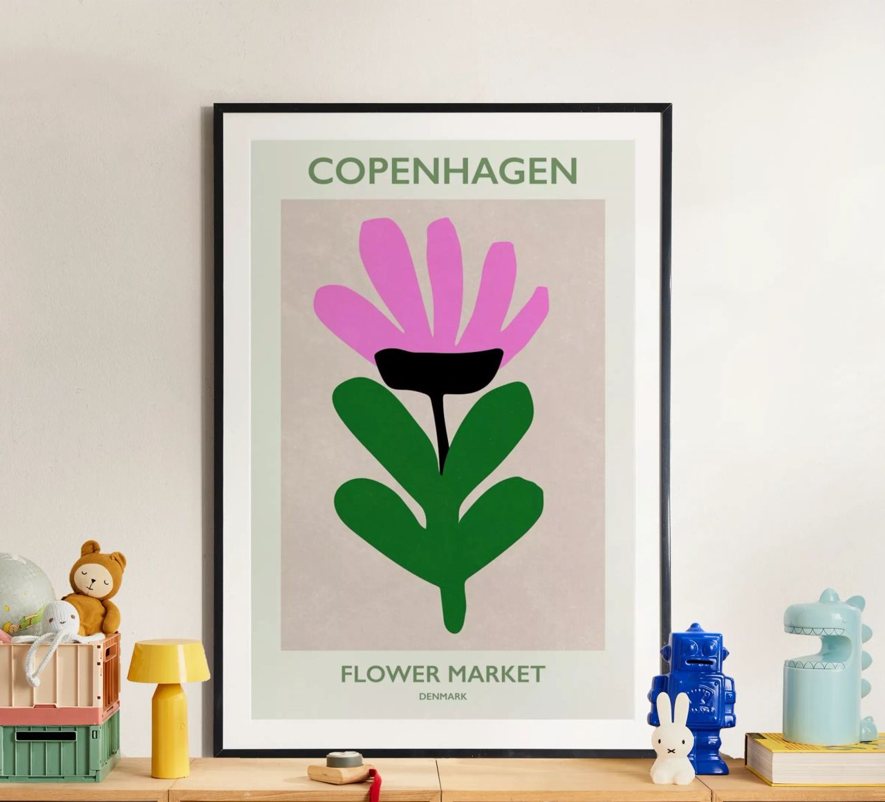 Flower Market Denmark poster de Pure