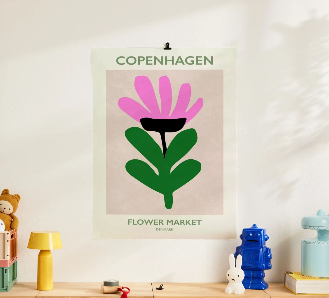Flower Market Denmark poster de Pure