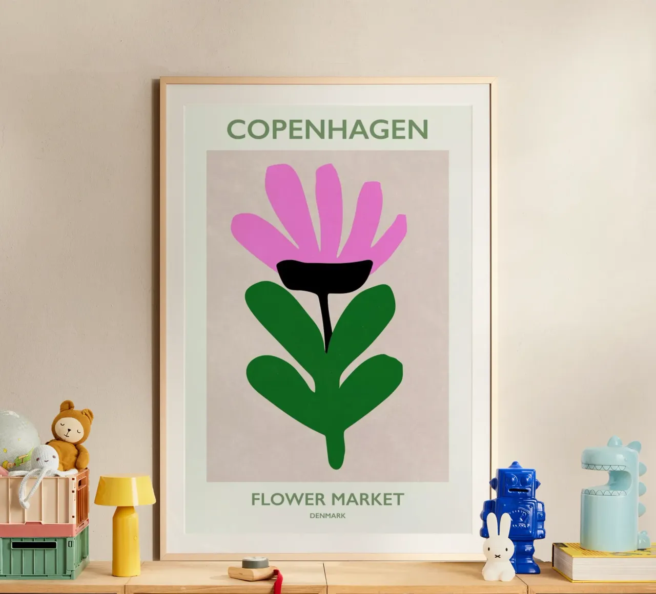 Flower Market Denmark poster by Pure