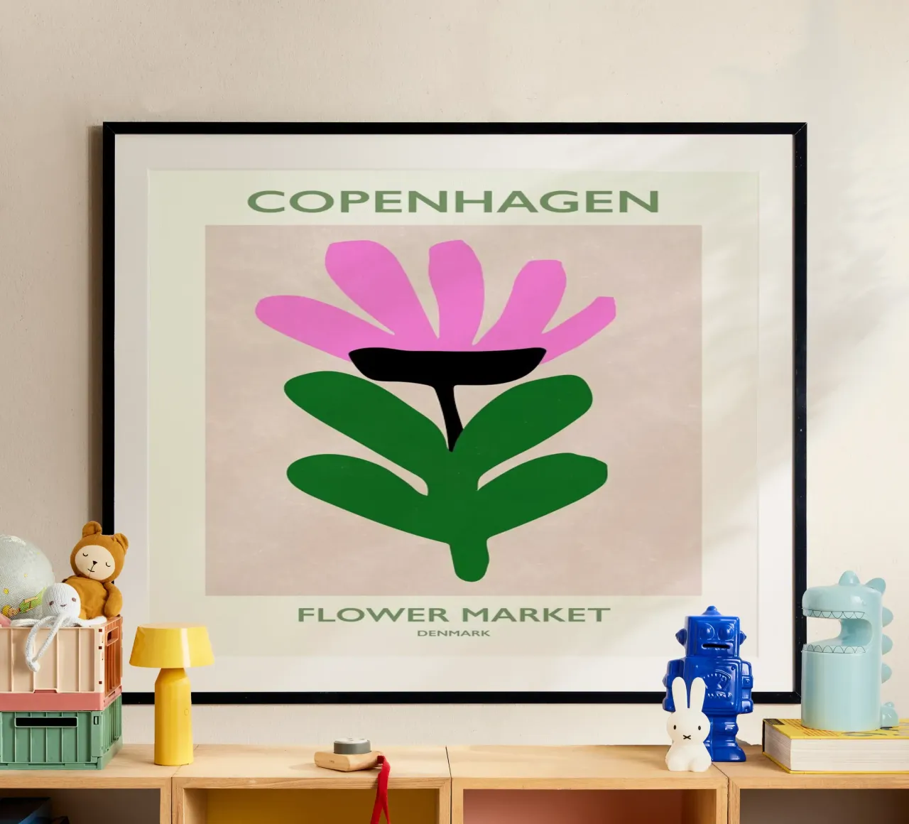 Flower Market Denmark poster by Pure