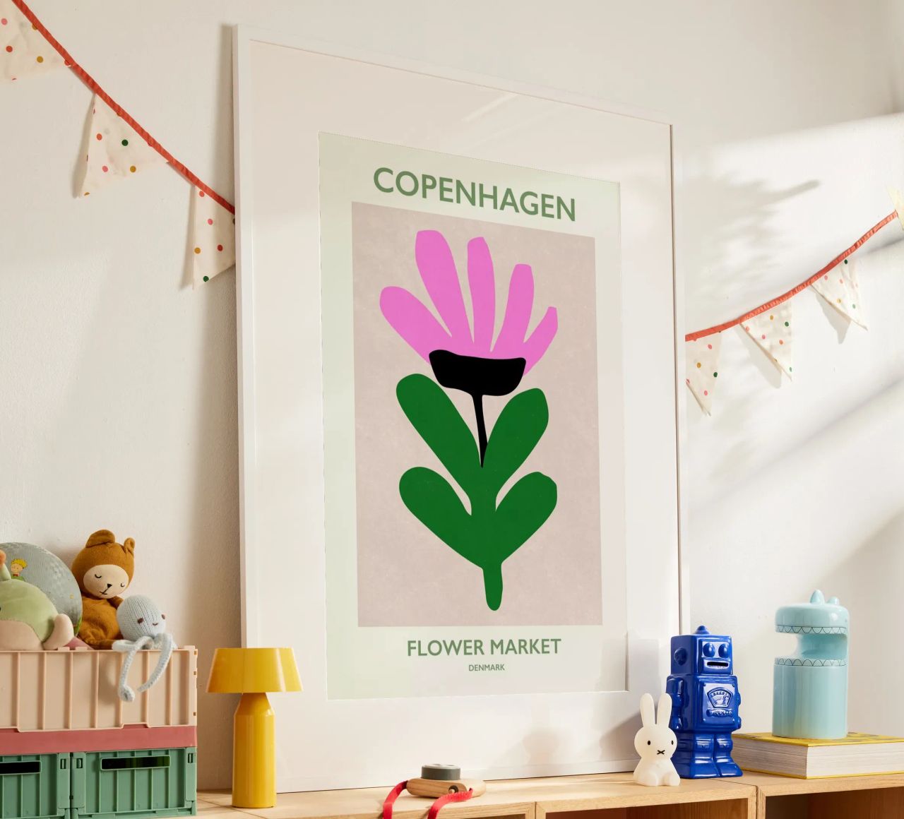 Flower Market Denmark poster de Pure