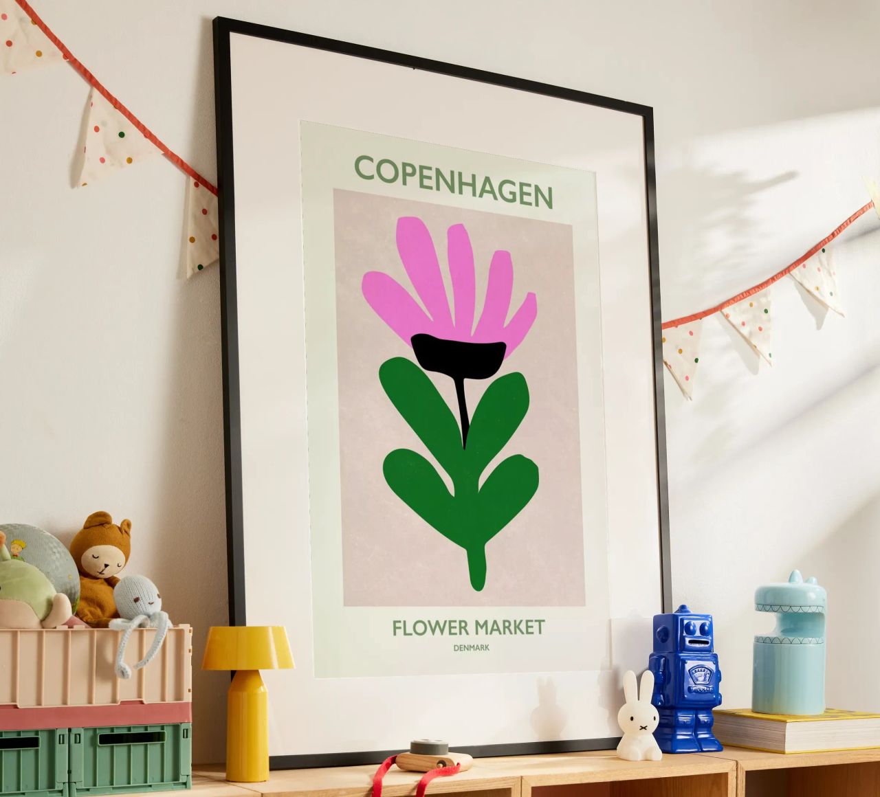 Flower Market Denmark poster de Pure