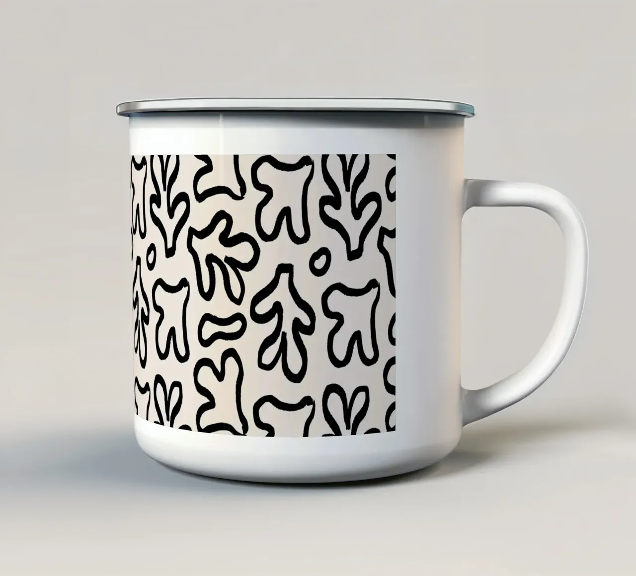 Pattern Love No 126 tazza in smalto da treechild