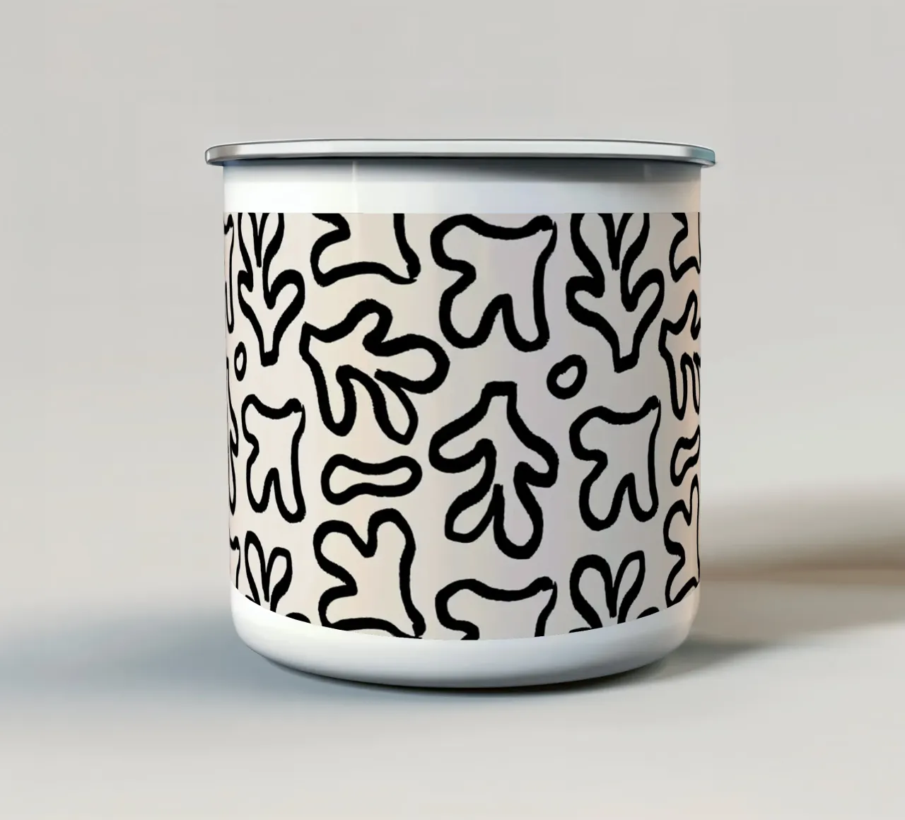 Pattern Love No 126 tazza in smalto da treechild