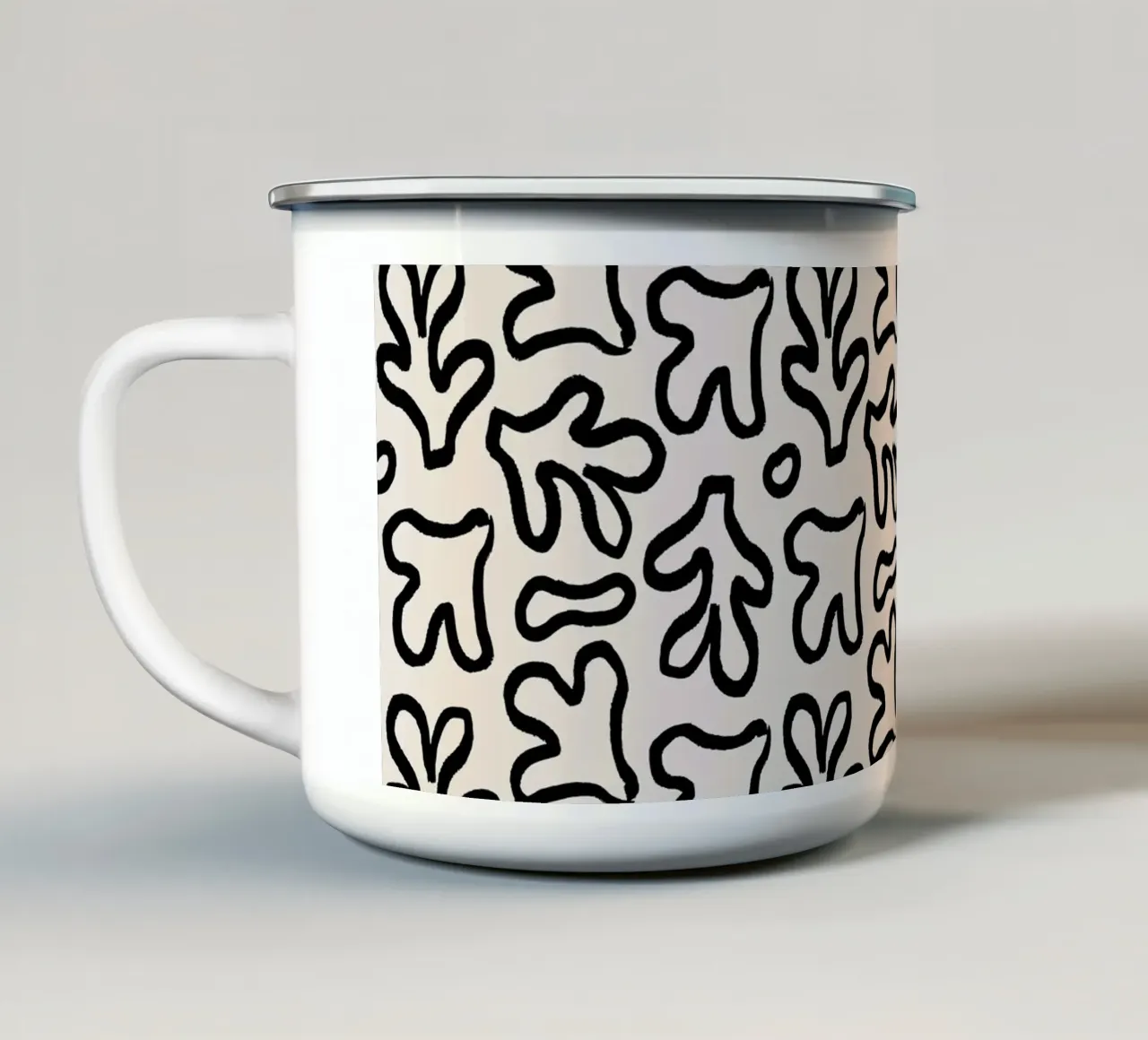 Pattern Love No 126 tazza in smalto da treechild