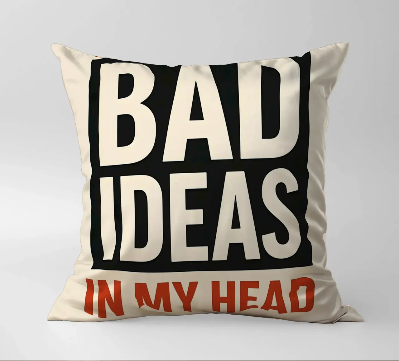 Bad Ideas Print cuscino da MoviesArt