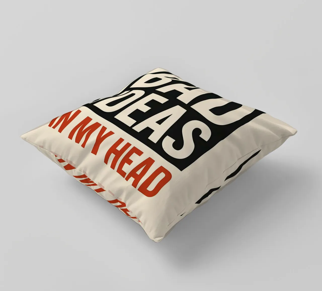 Bad Ideas Print cuscino da MoviesArt