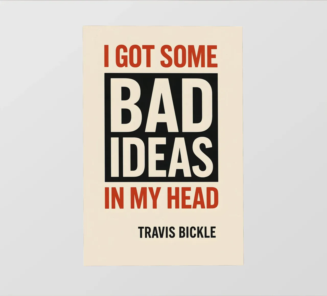 Bad Ideas Print telo in pvc da MoviesArt