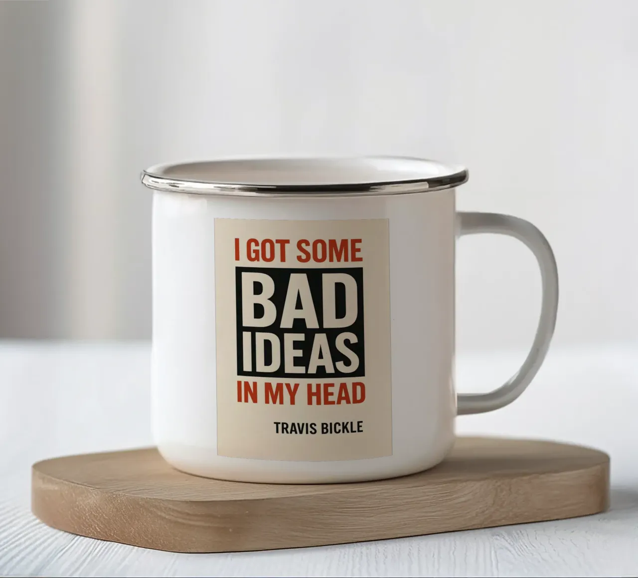 Bad Ideas Print tazza in smalto da MoviesArt