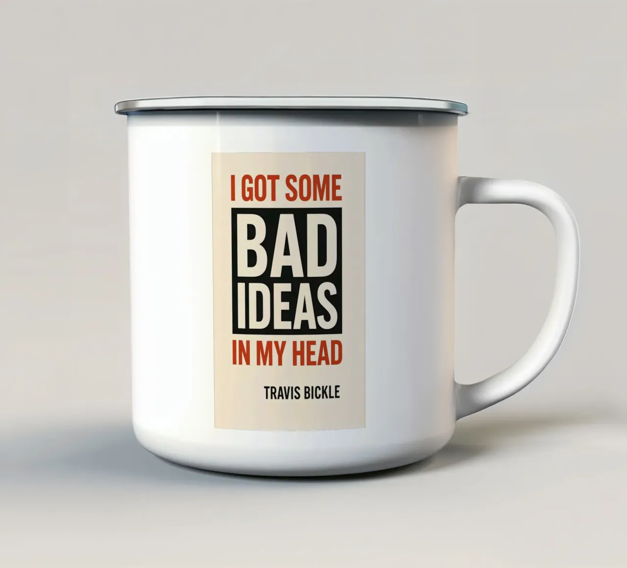Bad Ideas Print tazza in smalto da MoviesArt