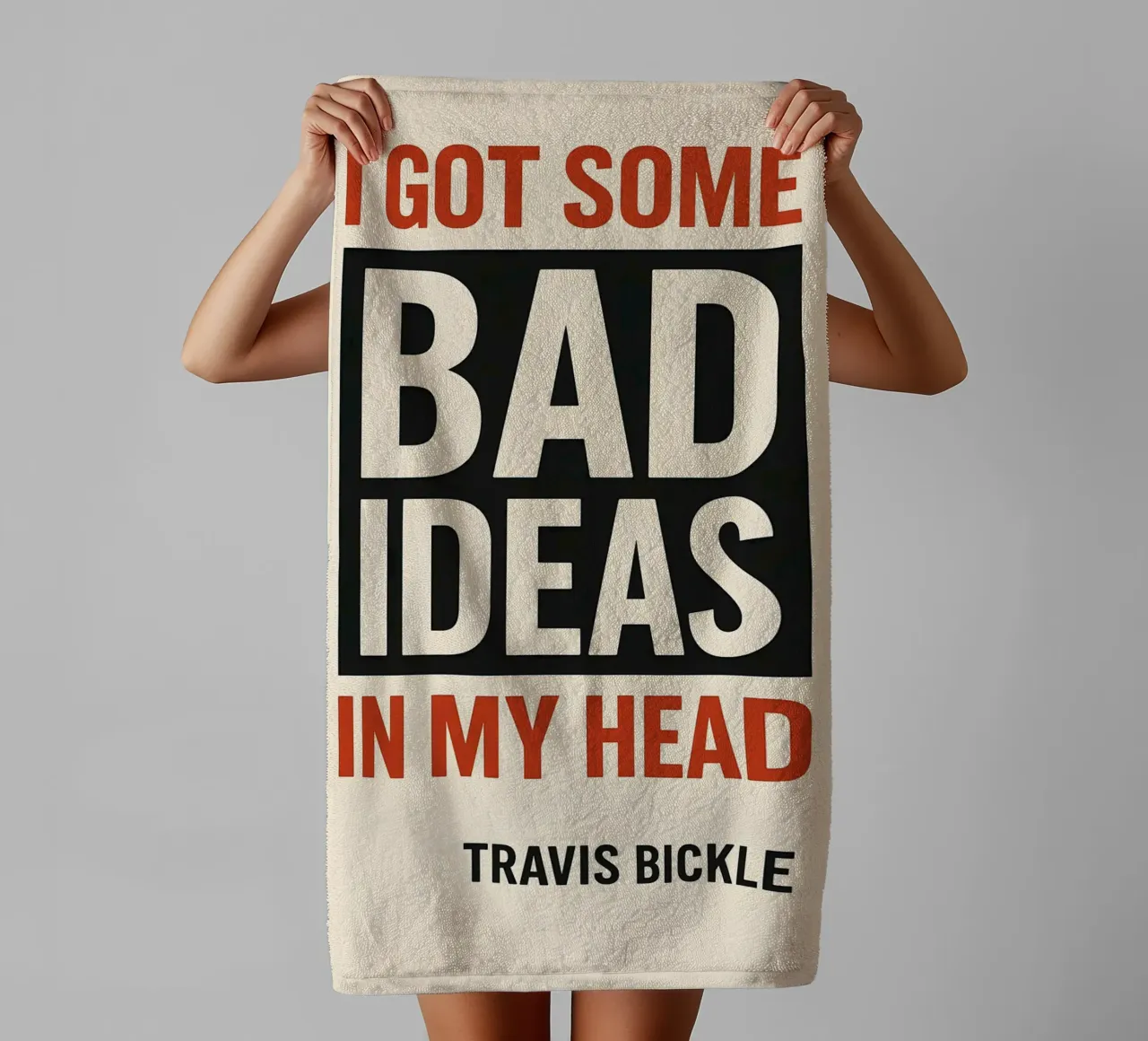 Bad Ideas Print asciugamano da bagno da MoviesArt