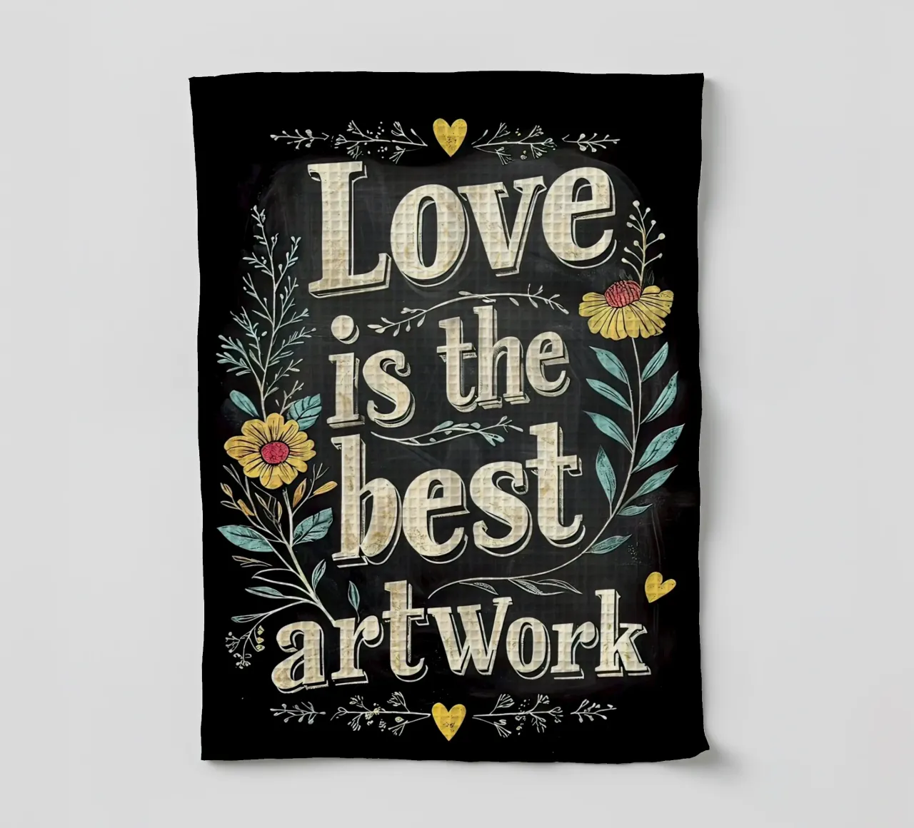 L'amore è la migliore opera d'arte canovaccio da cucina da 🎁 ARTVI-SHOP