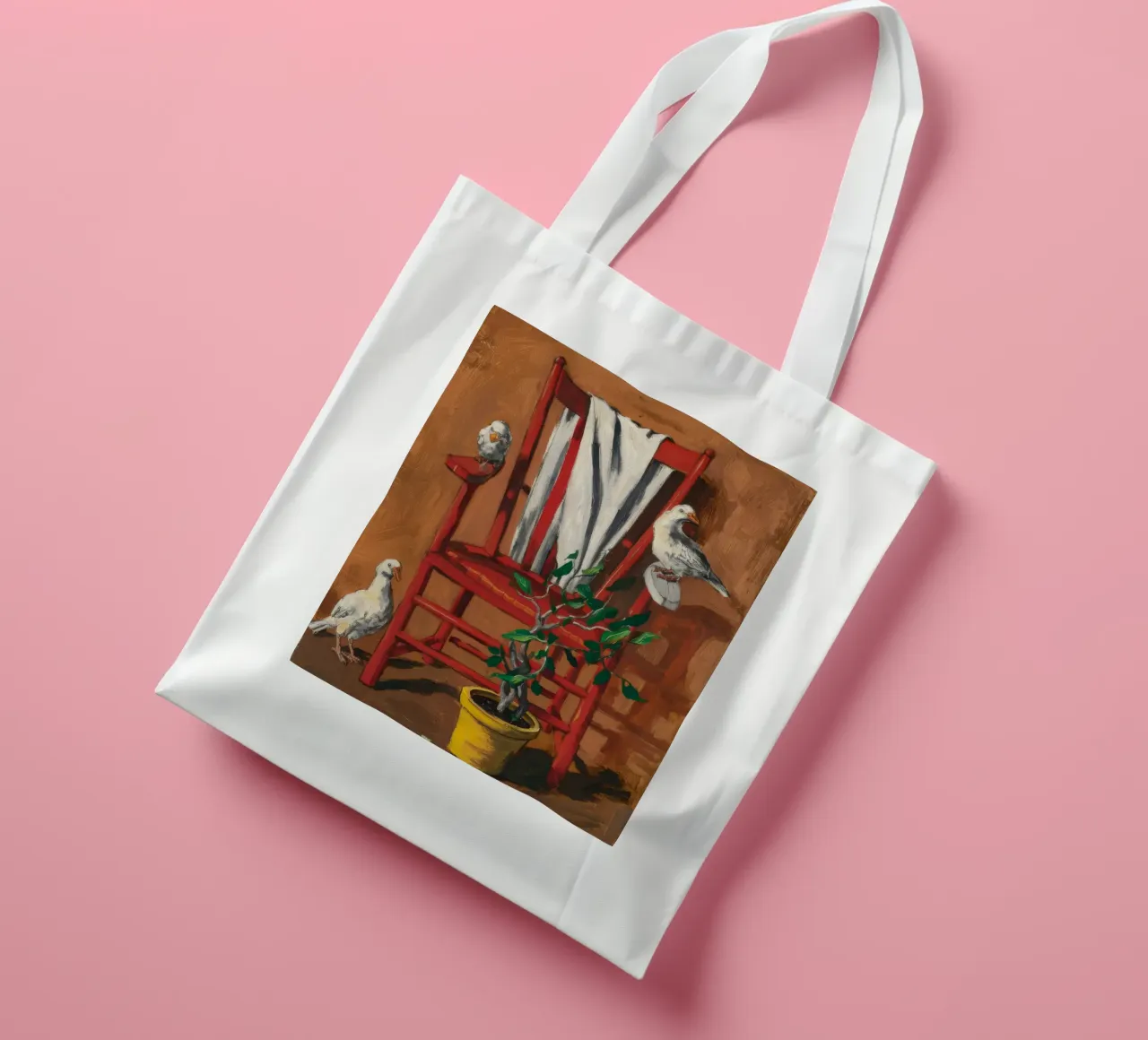 Trespolo rustico borsa in juta da Ebony Carpenter