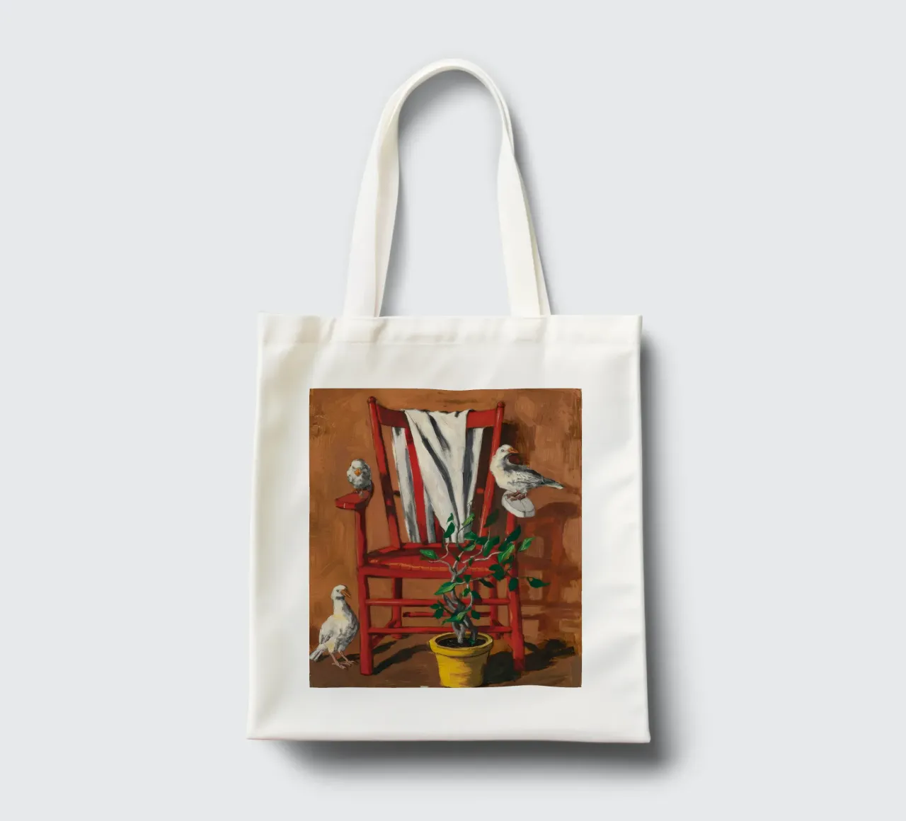 Trespolo rustico borsa in juta da Ebony Carpenter