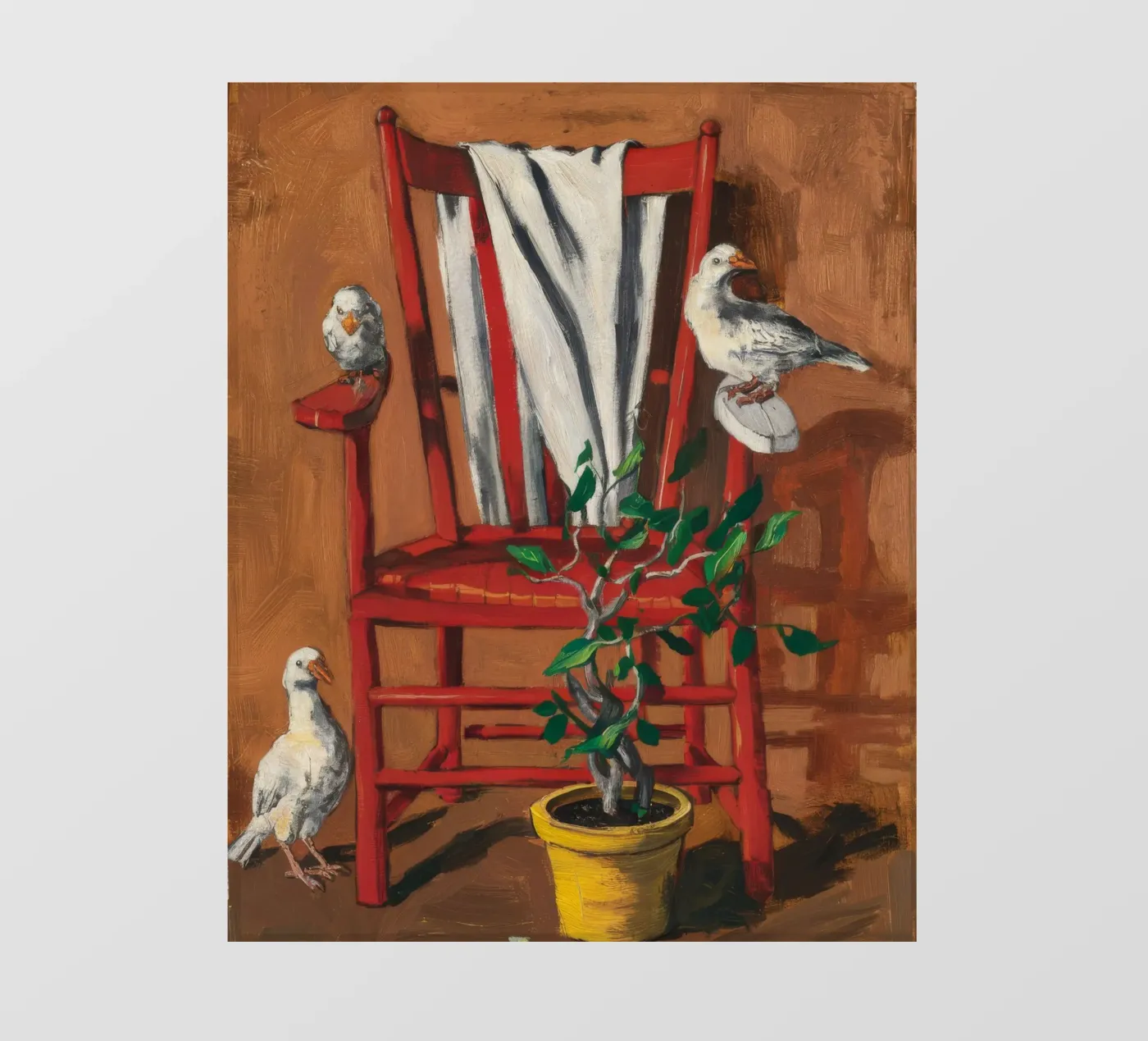 Rustic Perch fotobehang van Ebony Carpenter