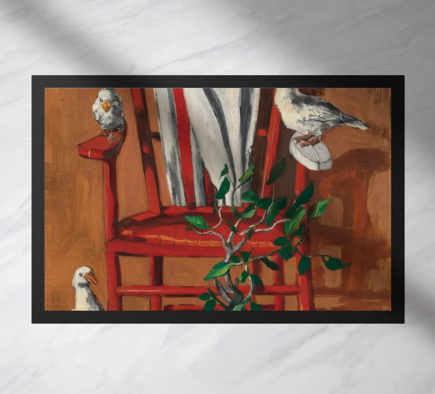 Rustic Perch doormat by Ebony Carpenter