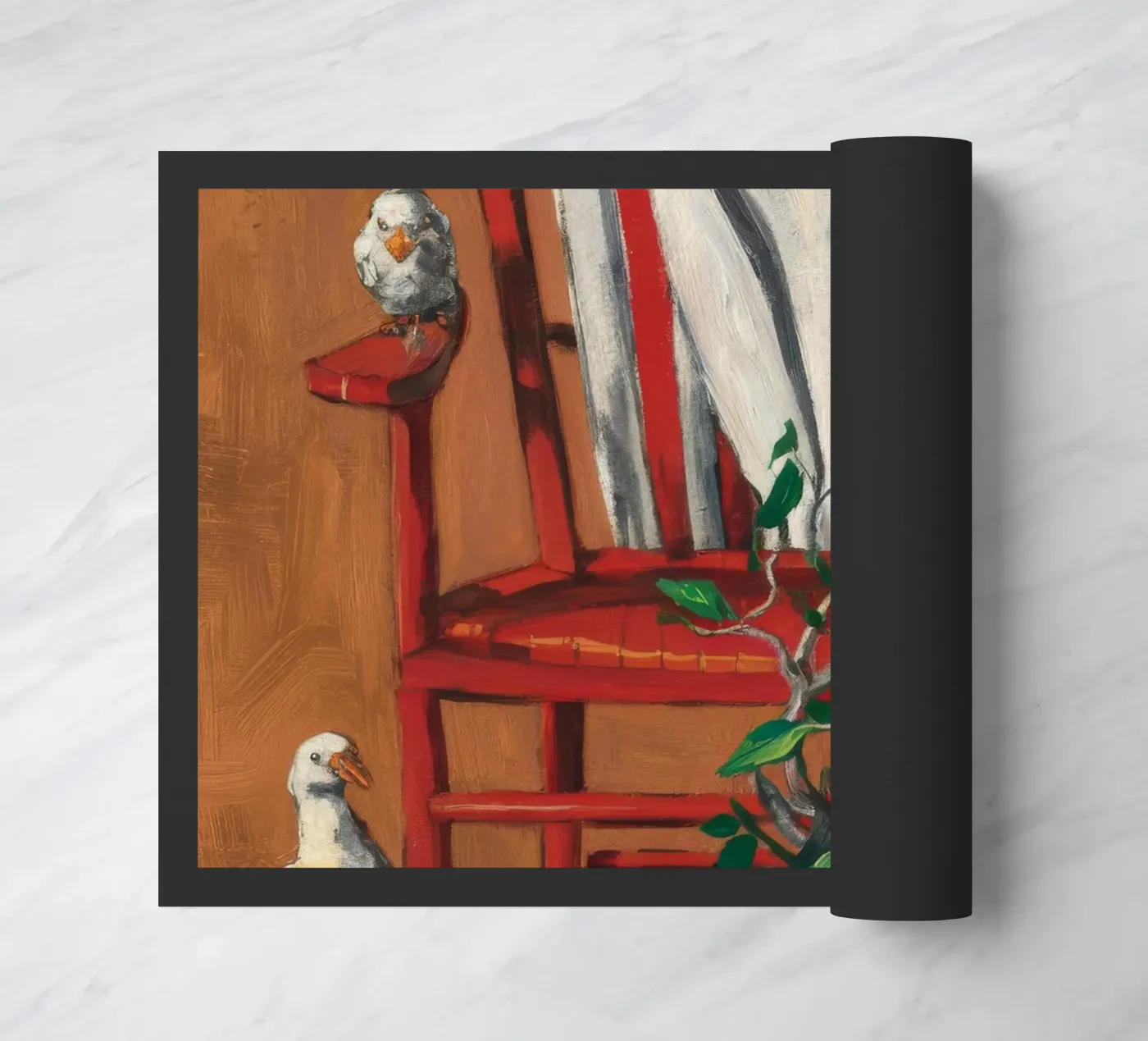 Rustic Perch doormat by Ebony Carpenter