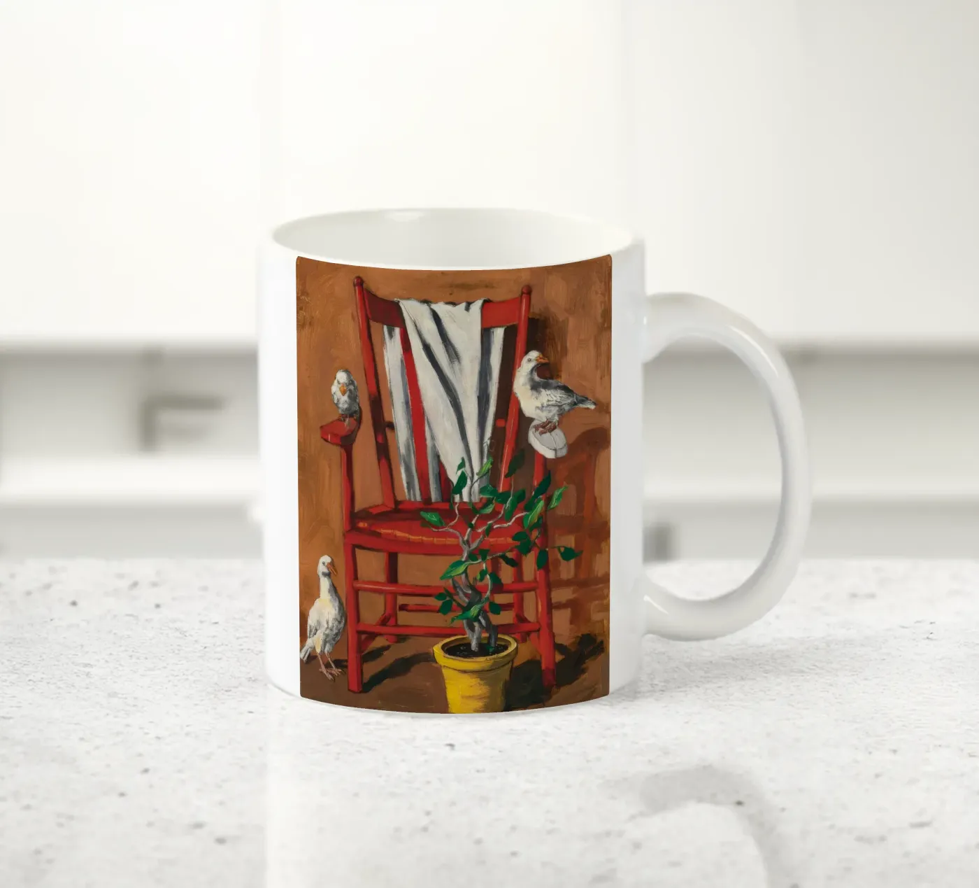 Rustic Perch ceramic mug by Ebony Carpenter