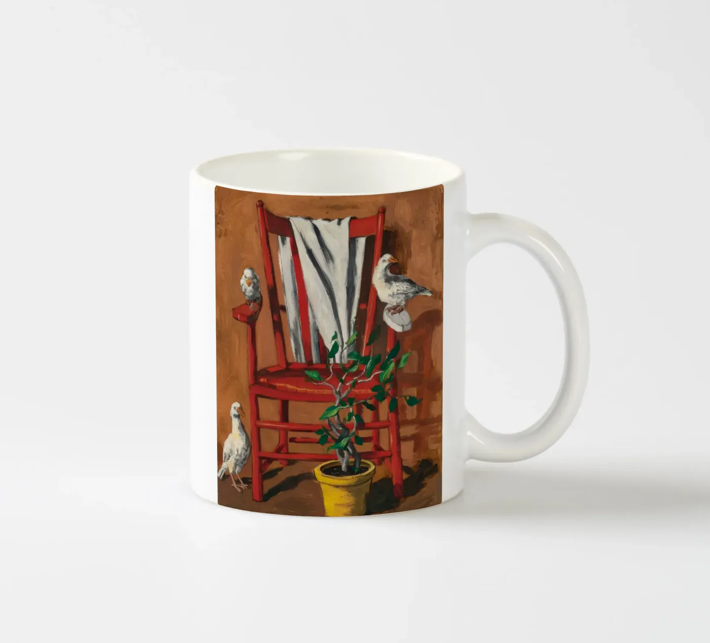 Rustic Perch ceramic mug by Ebony Carpenter
