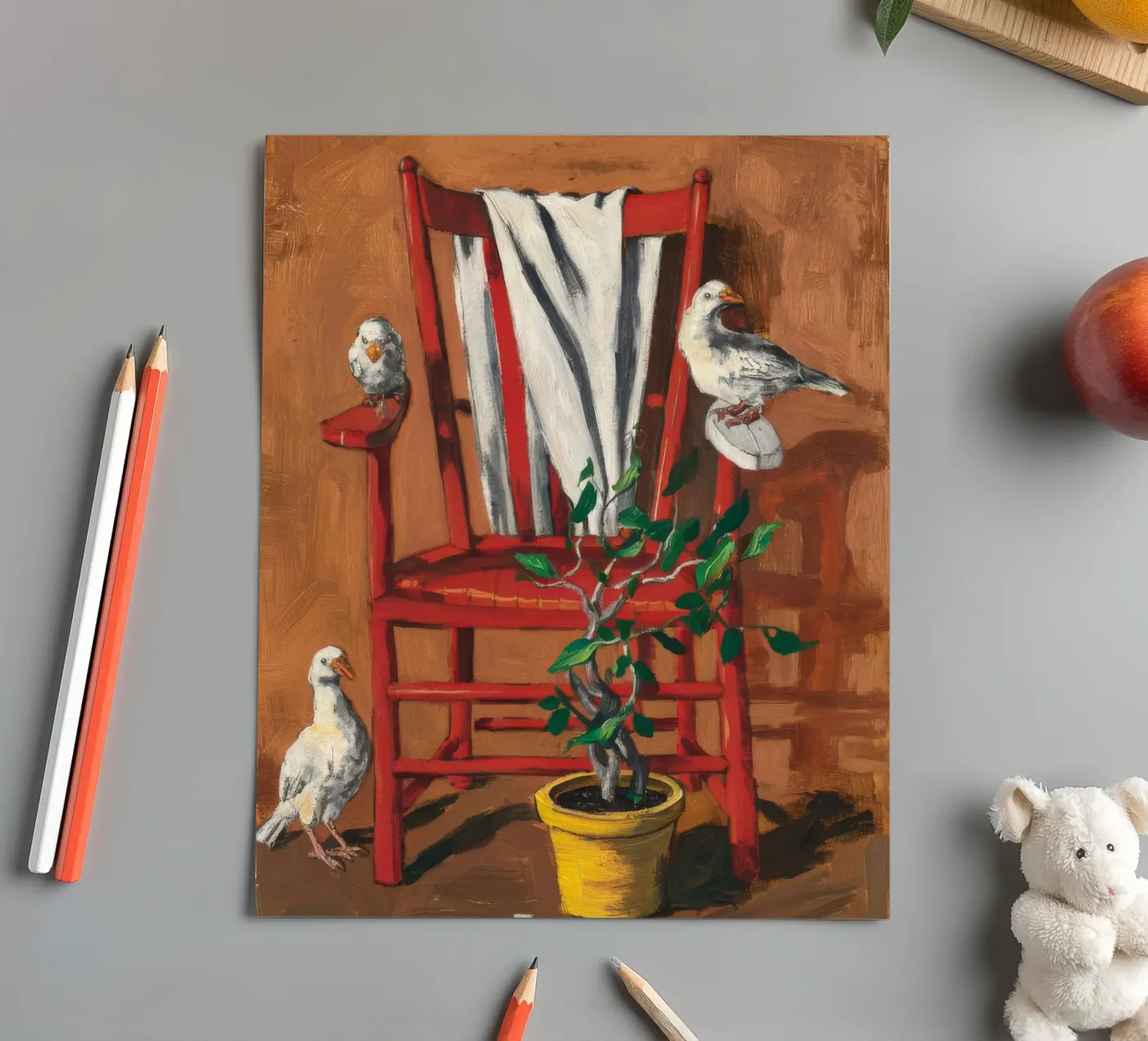 Rustic Perch sticker sheet by Ebony Carpenter