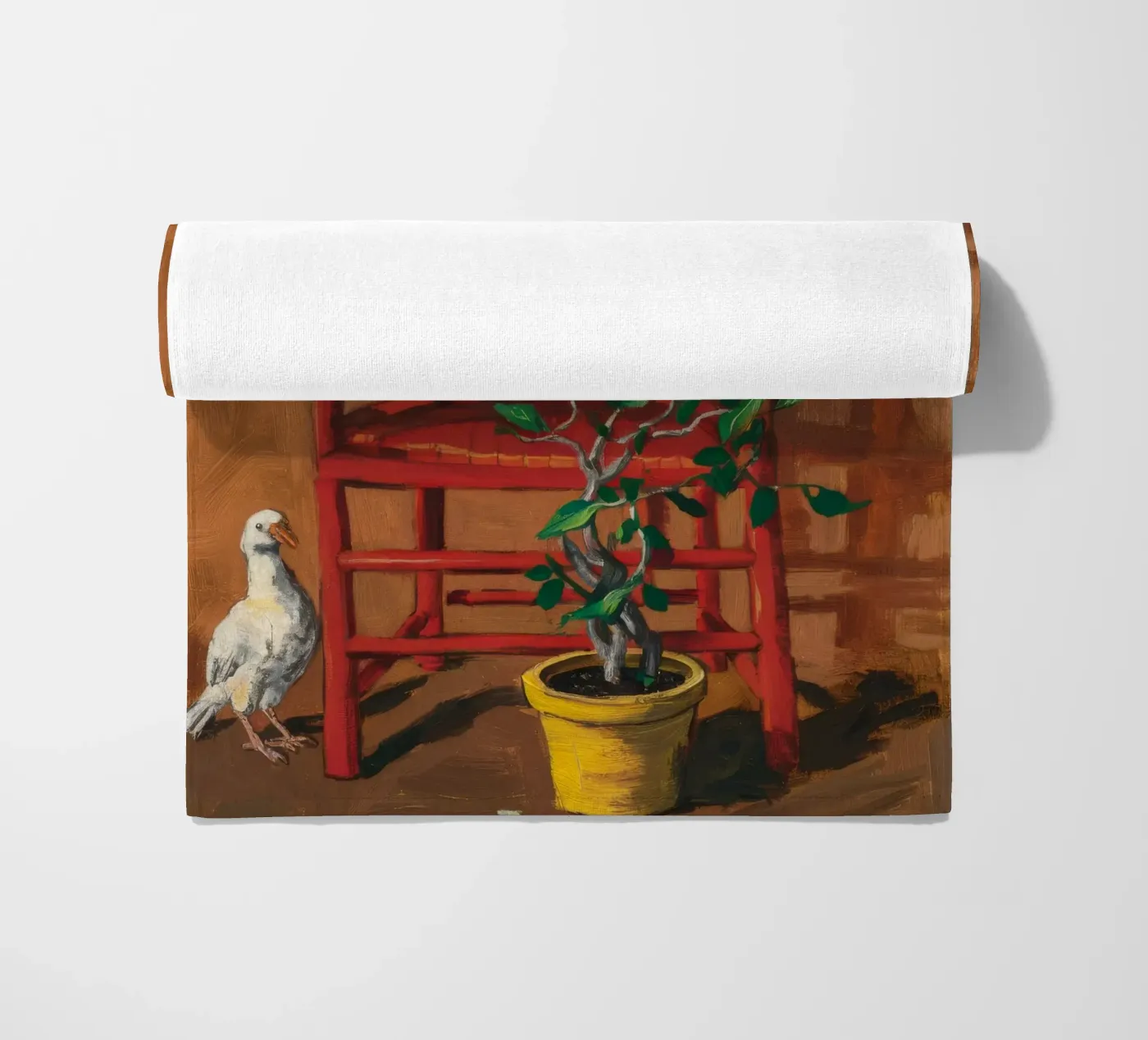 Rustieke zitstok strandhanddoek van Ebony Carpenter