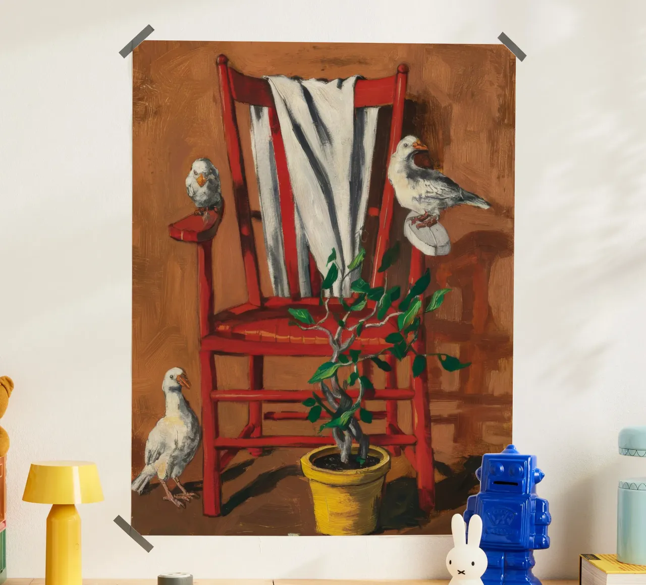 Trespolo rustico poster con telaio in plastica da Ebony Carpenter