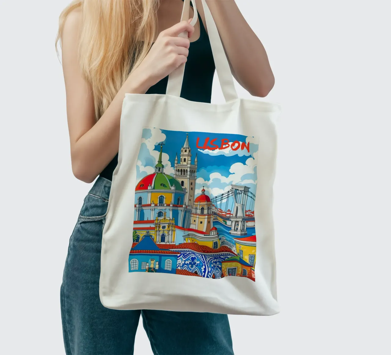 Lisbona borsa in juta da 🎁 ARTVI-SHOP