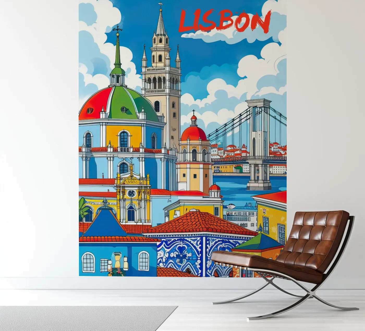 Lissabon fotobehang van 🎁 NOBELART