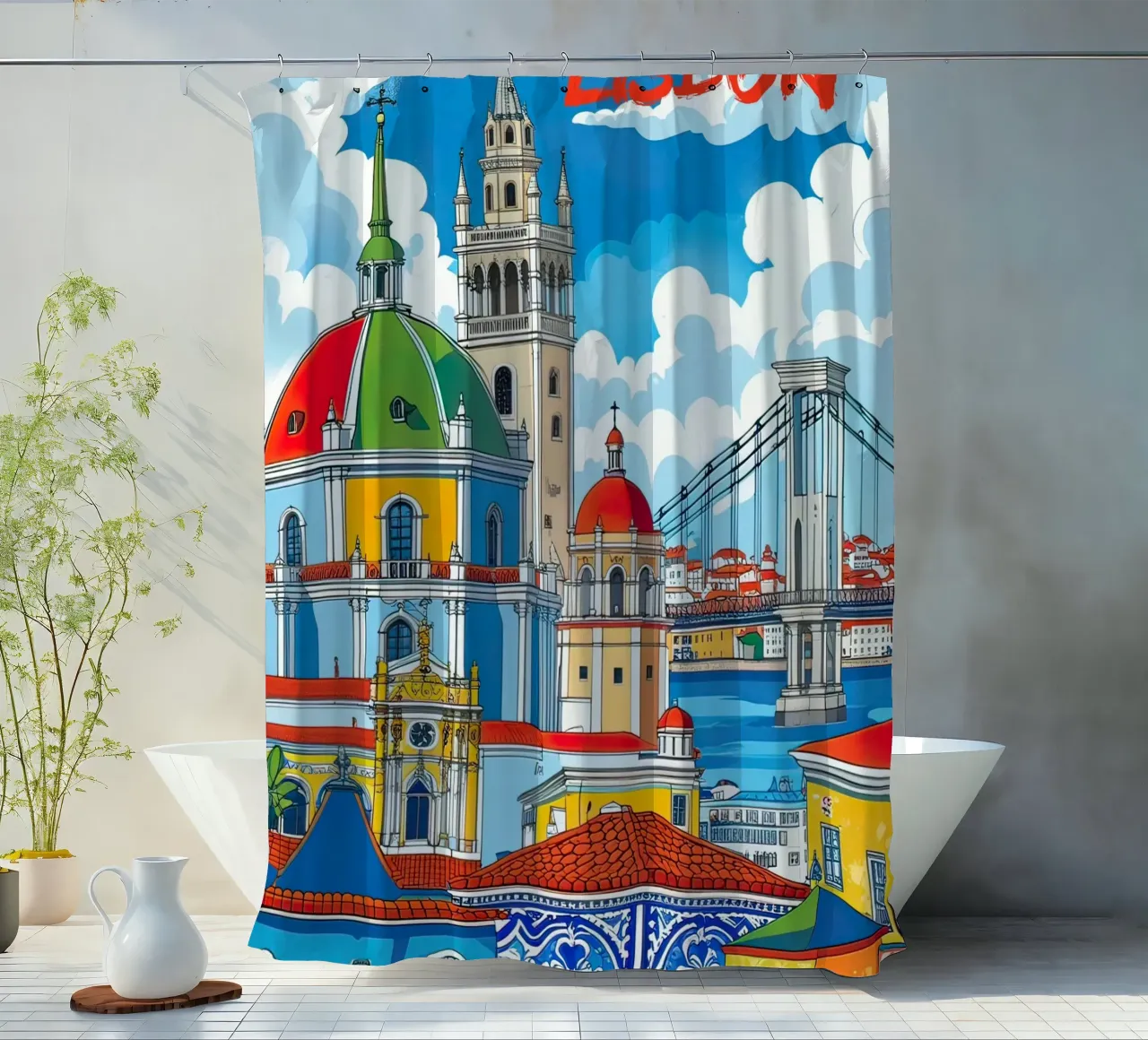 Lisbona tenda da doccia da 🎁 ARTVI-SHOP
