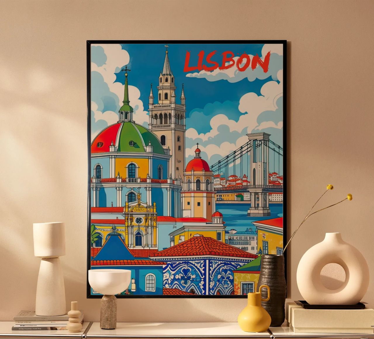 Lisbonne poster de ARTVI-SHOP