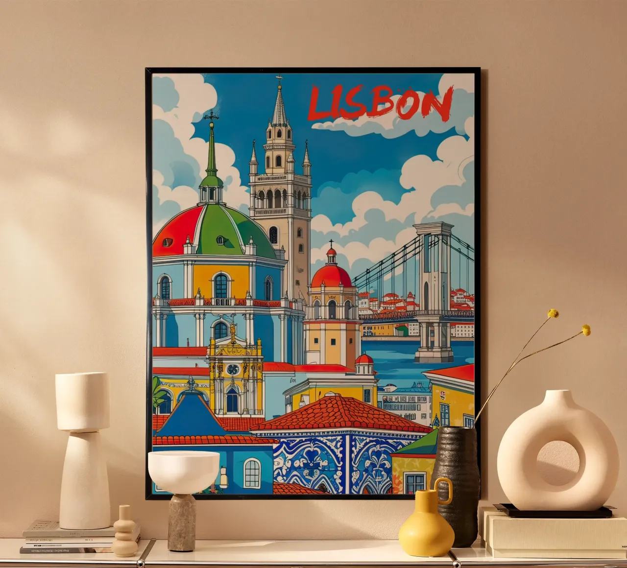 Lisbona poster da 🎁 NOBELART