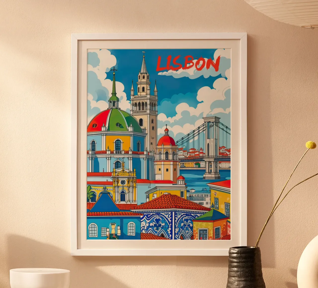 Lisbona poster da 🎁 NOBELART
