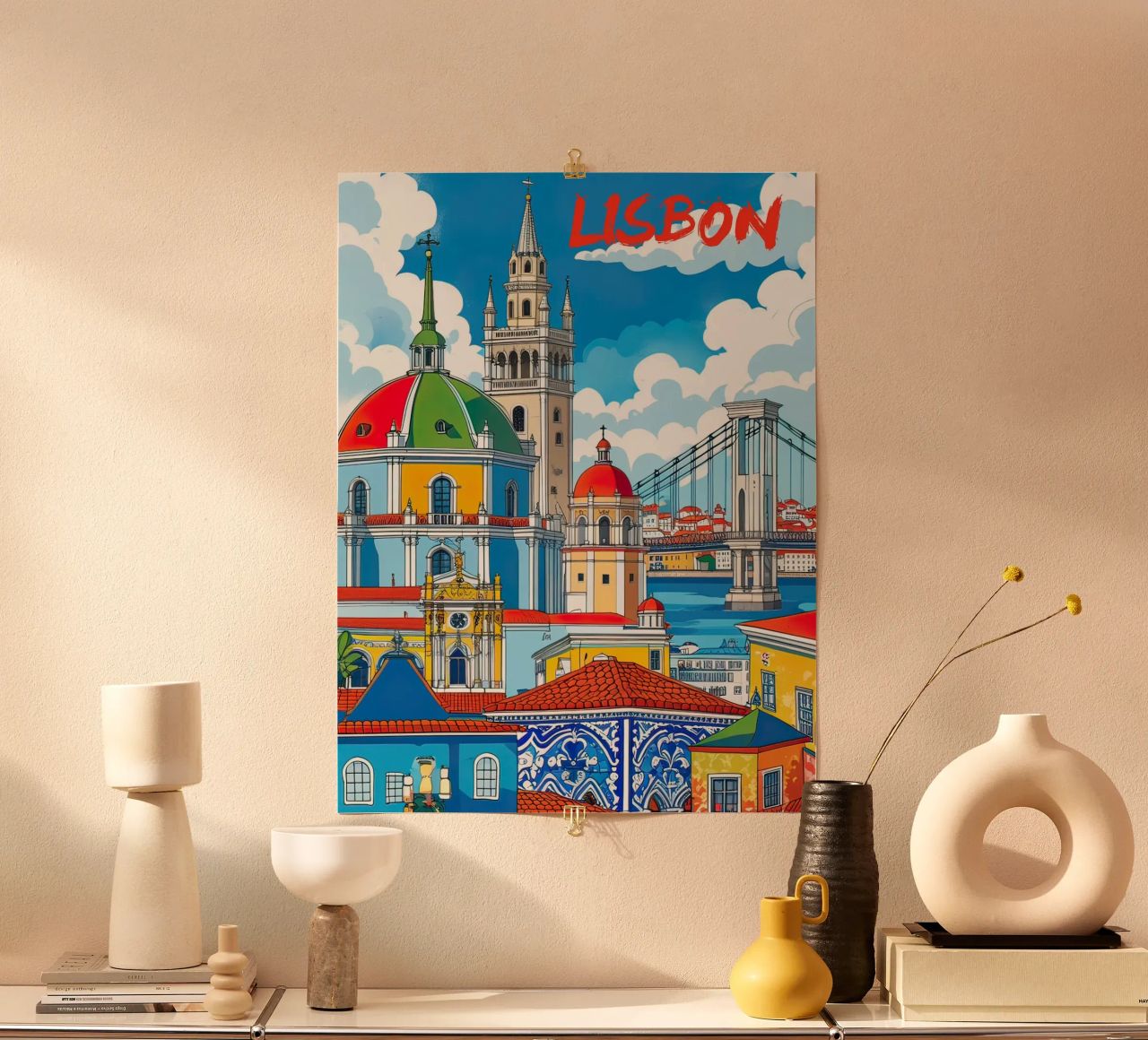 Lisbonne poster de ARTVI-SHOP