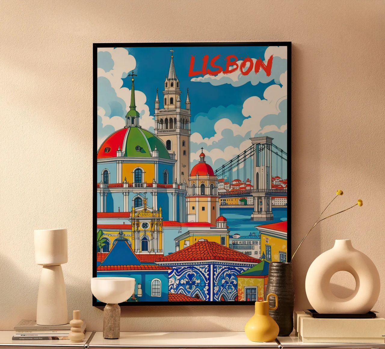 Lisbonne poster de ARTVI-SHOP